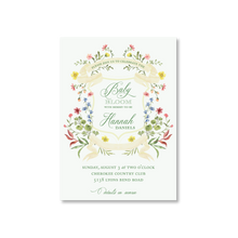 Load image into Gallery viewer, Baby in Bloom Invitations