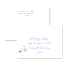 Load image into Gallery viewer, Blue Stork Invitations