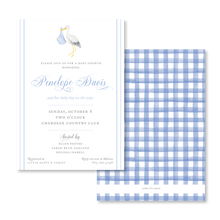 Load image into Gallery viewer, Blue Stork Invitations