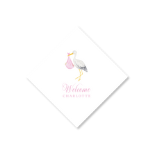 Load image into Gallery viewer, Stork Napkins