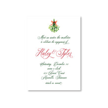 Load image into Gallery viewer, Mistletoe Invitations