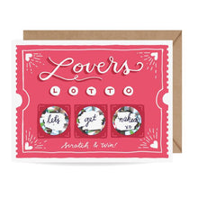 Load image into Gallery viewer, Lovers Lotto Scratch-Off Card