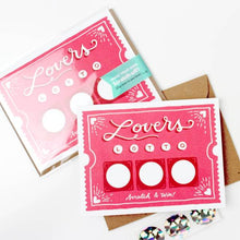 Load image into Gallery viewer, Lovers Lotto Scratch-Off Card