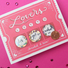 Load image into Gallery viewer, Lovers Lotto Scratch-Off Card