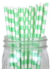 Load image into Gallery viewer, Rugby Stripe Paper Straws