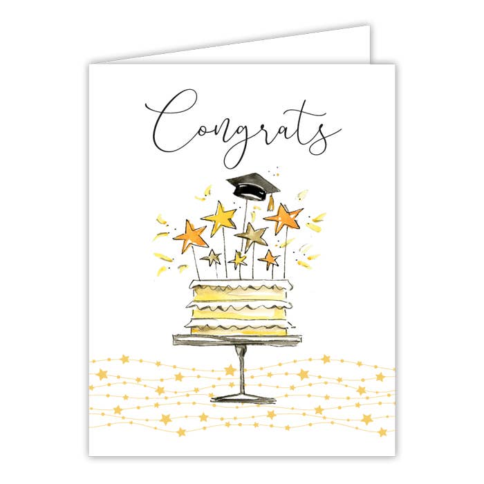 Cake & Stars Graduation Cap