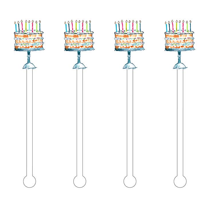 Birthday Cake Stir Sticks