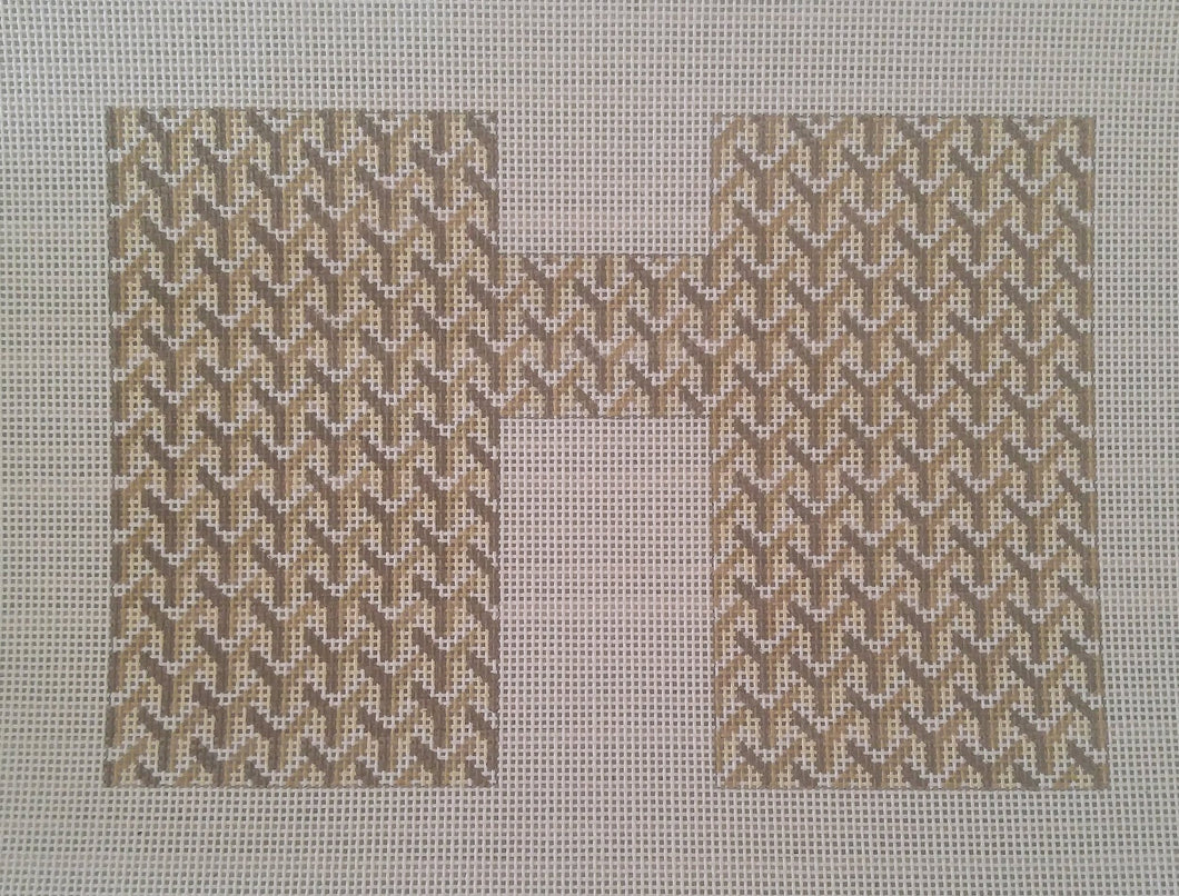 Y Pattern Clutch Front Tan