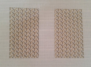 Y Pattern Clutch Back Tan