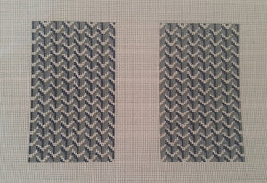 Y Pattern Clutch Back Blue