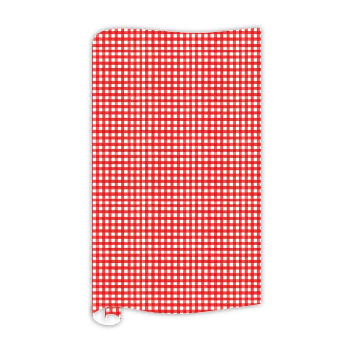 Red Gingham Gift Wrap