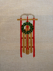 Sled with Wreath