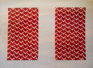 Y Pattern Clutch Back Red