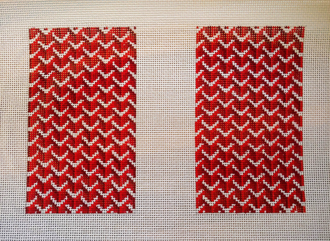 Y Pattern Clutch Back Red