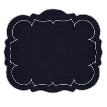 Load image into Gallery viewer, Scalloped Linen Placemat
