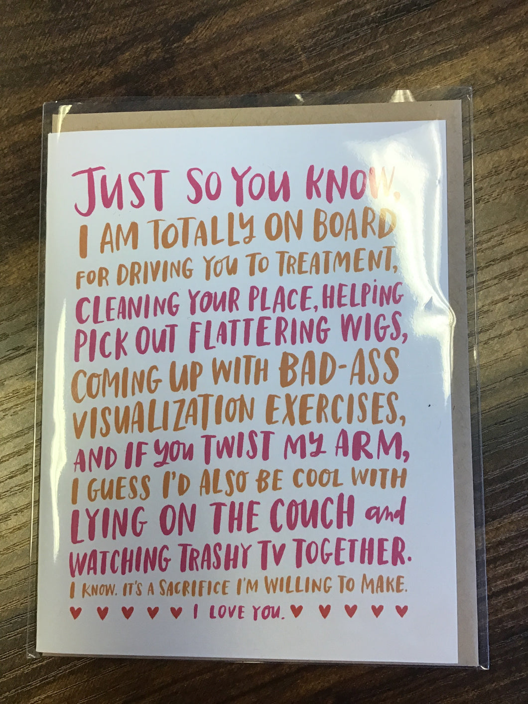 Watching Trashy TV Together Card