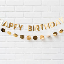 Load image into Gallery viewer, Gold Birthday Banner
