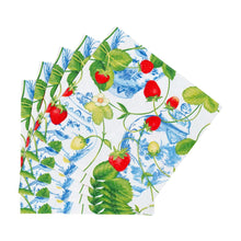 Load image into Gallery viewer, Strawberries &amp; Cream Cocktail Napkins
