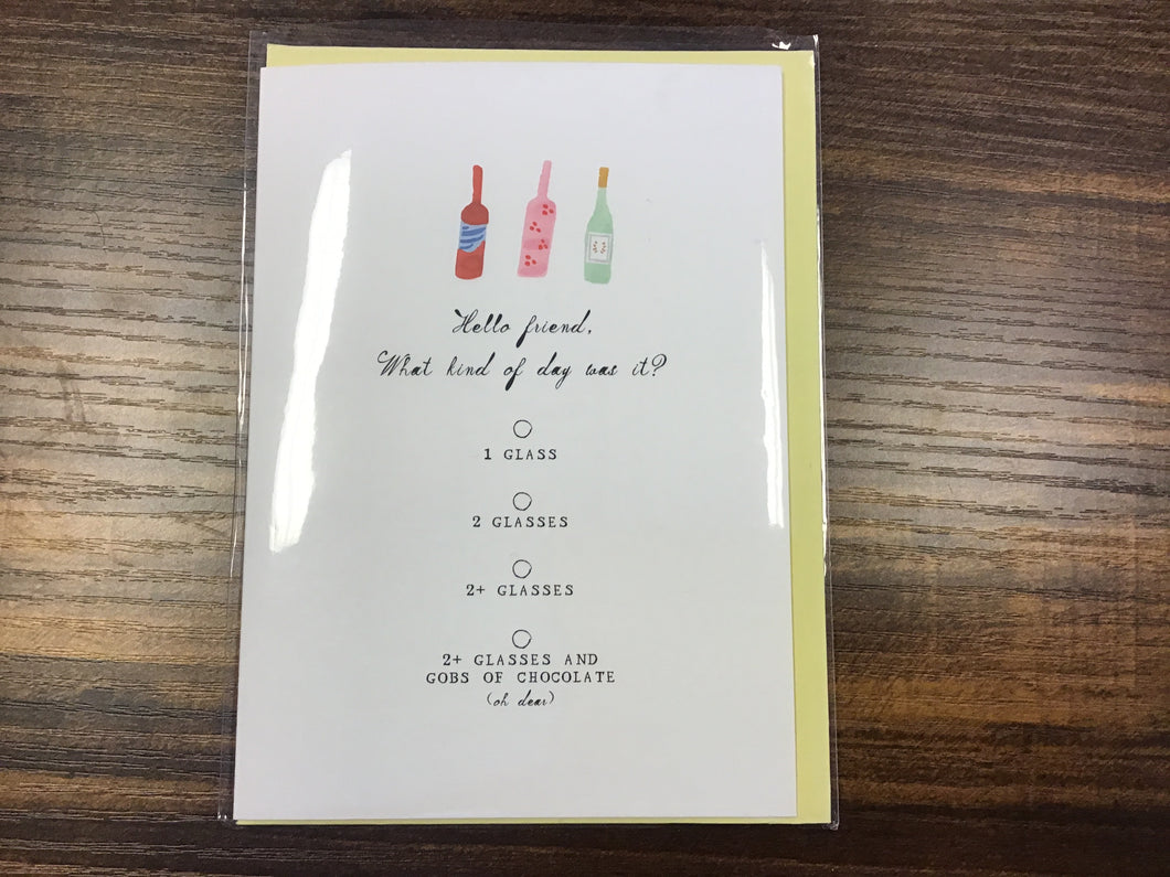 A Tough Day Greeting Card