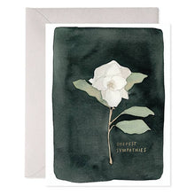 Load image into Gallery viewer, White Flower Sympathy Card
