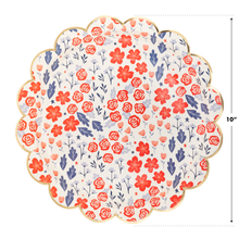 Load image into Gallery viewer, Patriotic Flowers Paper Plates
