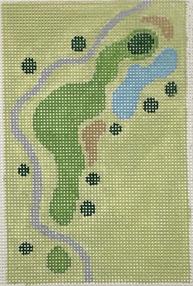 Golf Course Yardage Book Insert