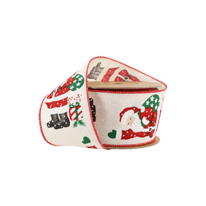 Santa with Toys Ribbon