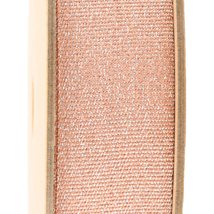 Metallic Peach Melba Grosgrain Ribbon