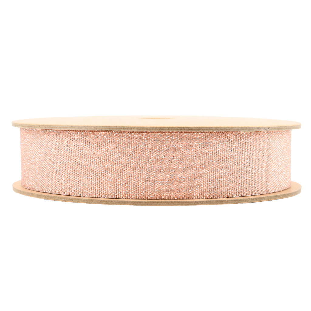 Metallic Peach Melba Grosgrain Ribbon