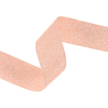 Load image into Gallery viewer, Metallic Peach Melba Grosgrain Ribbon
