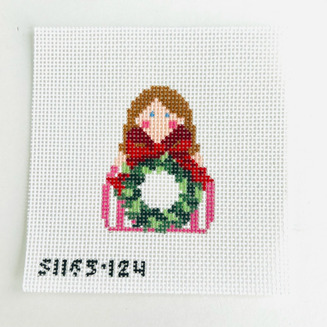 Wreath Red Bow Angel