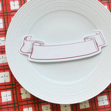 Load image into Gallery viewer, Red Banner Place Card
