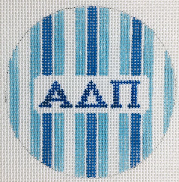 Alpha Delta Pi Stripe Round