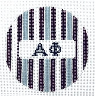 Alpha Phi Stripe Round