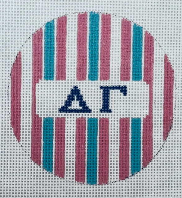 Delta Gamma Stripe Round