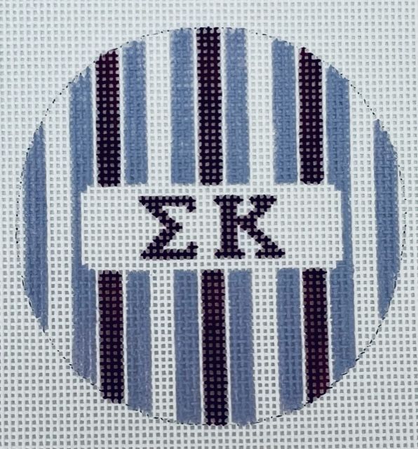 Sigma Kappa Stripe Round