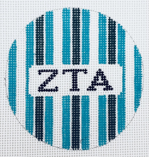 Zeta Tau Alpha Stripe Round