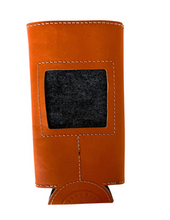 Load image into Gallery viewer, Leather  Self-Finishing Slim Can Cooler
