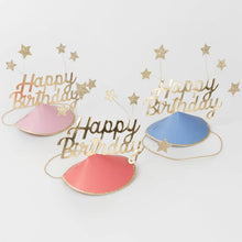 Load image into Gallery viewer, Birthday &amp; Stars Party Hats
