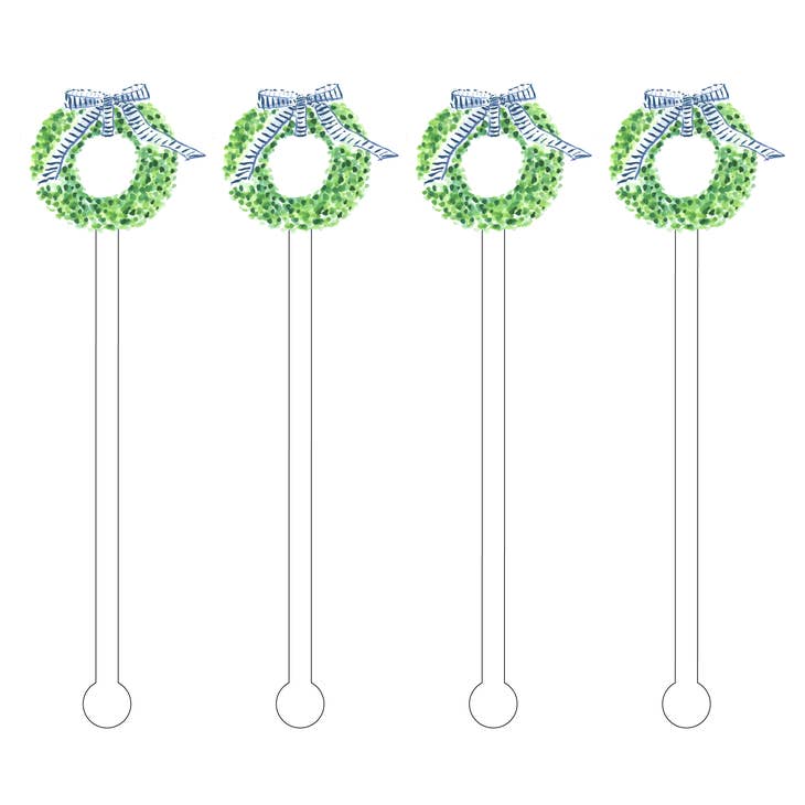 Bow Wreath Stir Sticks