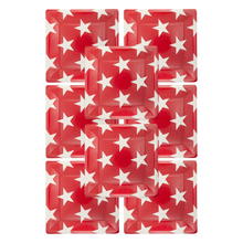 Load image into Gallery viewer, Square Red Star Paper Plates
