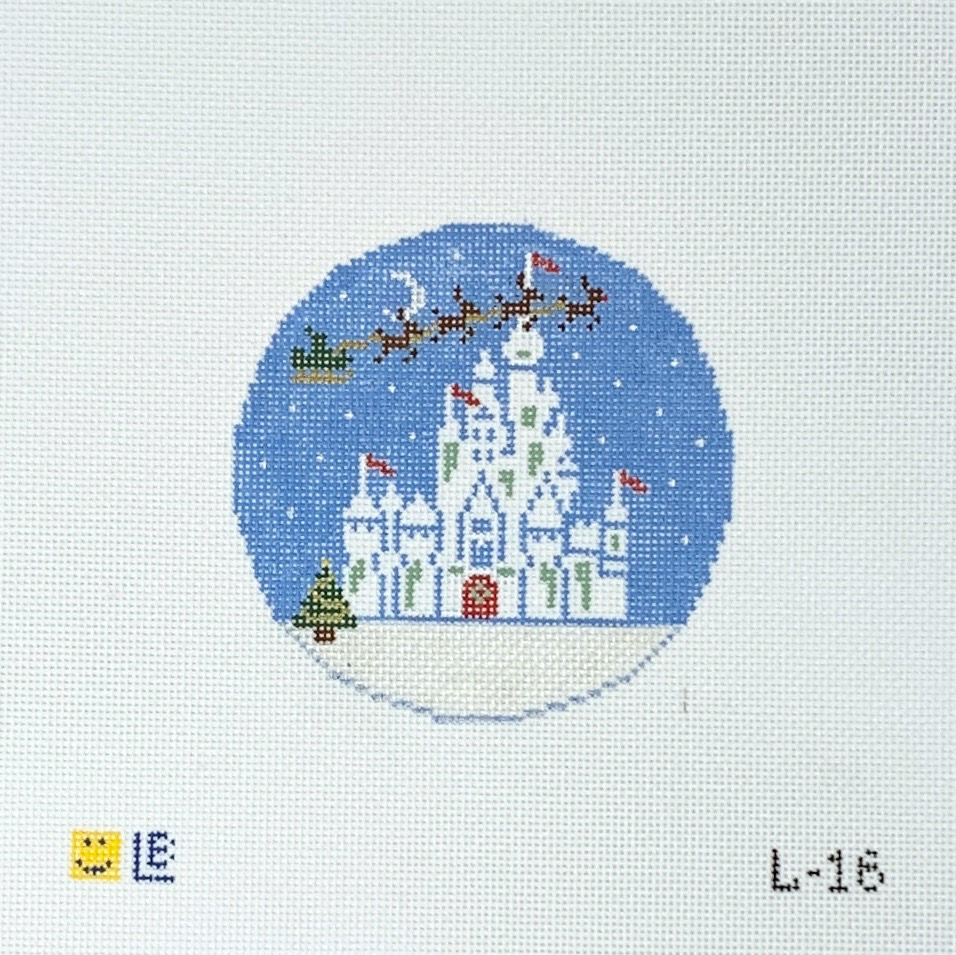Magical Snow Castle Canvas