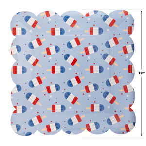 Blue Popsicles Paper Plates