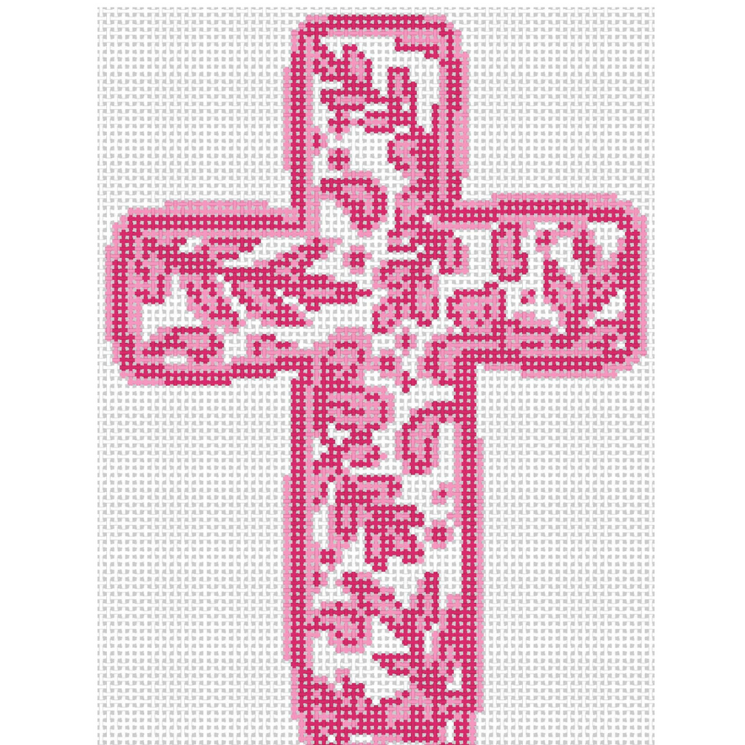 Pink Chinoiserie Cross