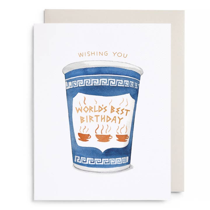 NYC Coffee Birthday Card