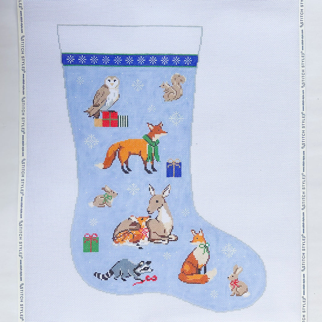 Christmas Forest Stocking