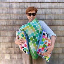 Load image into Gallery viewer, Green Sampler Pillow
