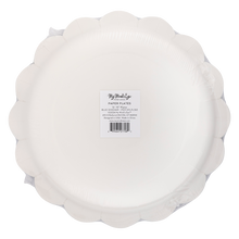 Load image into Gallery viewer, Blue Gingham Paper Plate
