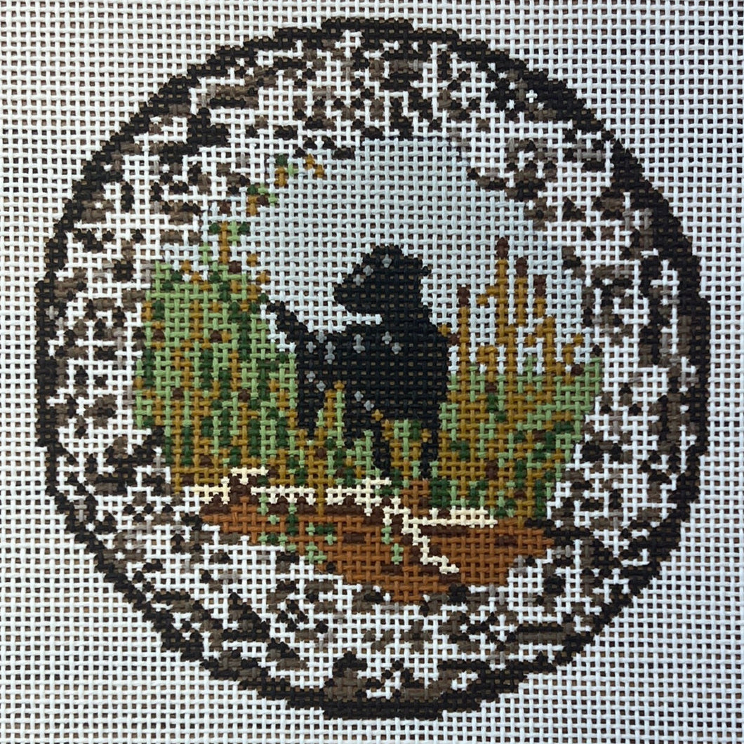 Dog Transferware Plate