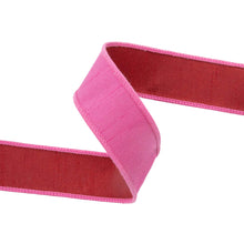Load image into Gallery viewer, Reversible Pink Dupioni Ribbon
